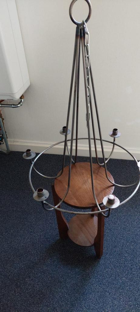 hangende kandelaar, Huis en Inrichting, Ophalen, Gebruikt, 50 tot 75 cm, Metaal