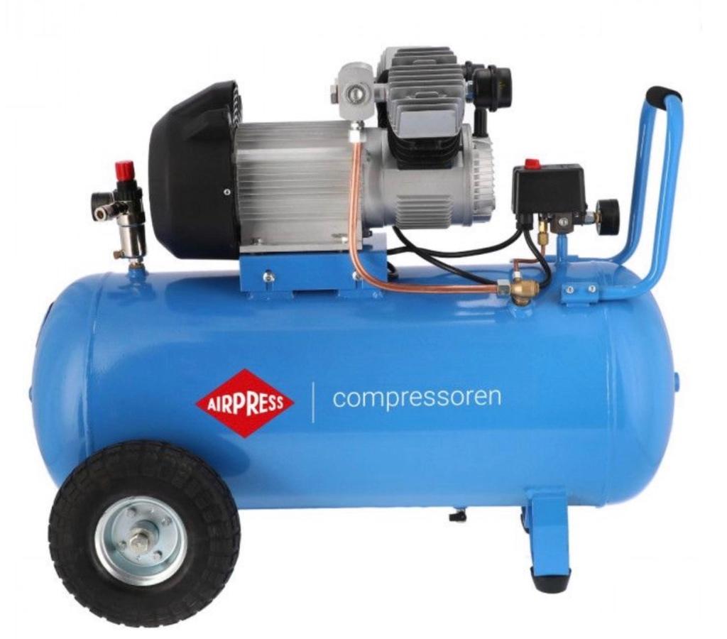 Airpress LM90-350 compressor, Doe-het-zelf en Verbouw, Compressors, Ophalen, 6 tot 10 bar, Zo goed als nieuw, 25 tot 100 liter