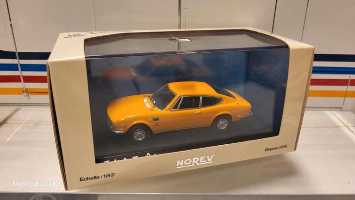 Norev Fiat Dino Yellow, Hobby en Vrije tijd, Modelauto's | 1:43, Zo goed als nieuw, Auto, Norev, Ophalen of Verzenden