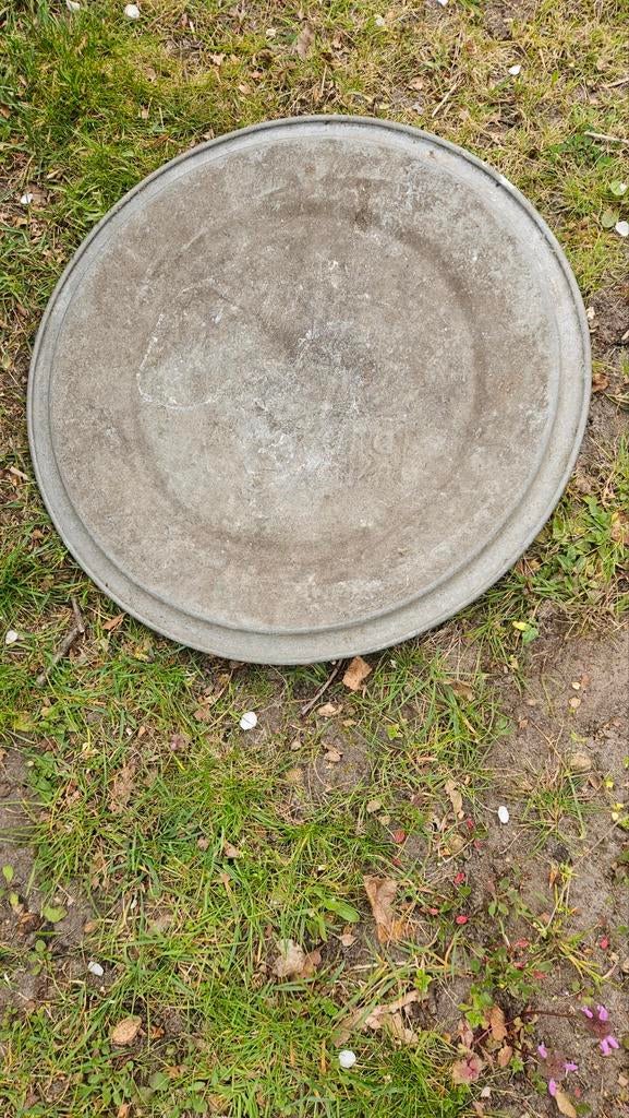 Zinken wastobbe met deksel, Antiek en Kunst, Ophalen of Verzenden