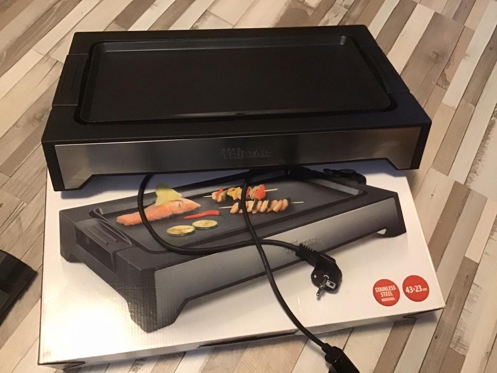 Tafelgrill bakplaat Tristar BP-2628 nieuw in doos, Ophalen of Verzenden, Zo goed als nieuw