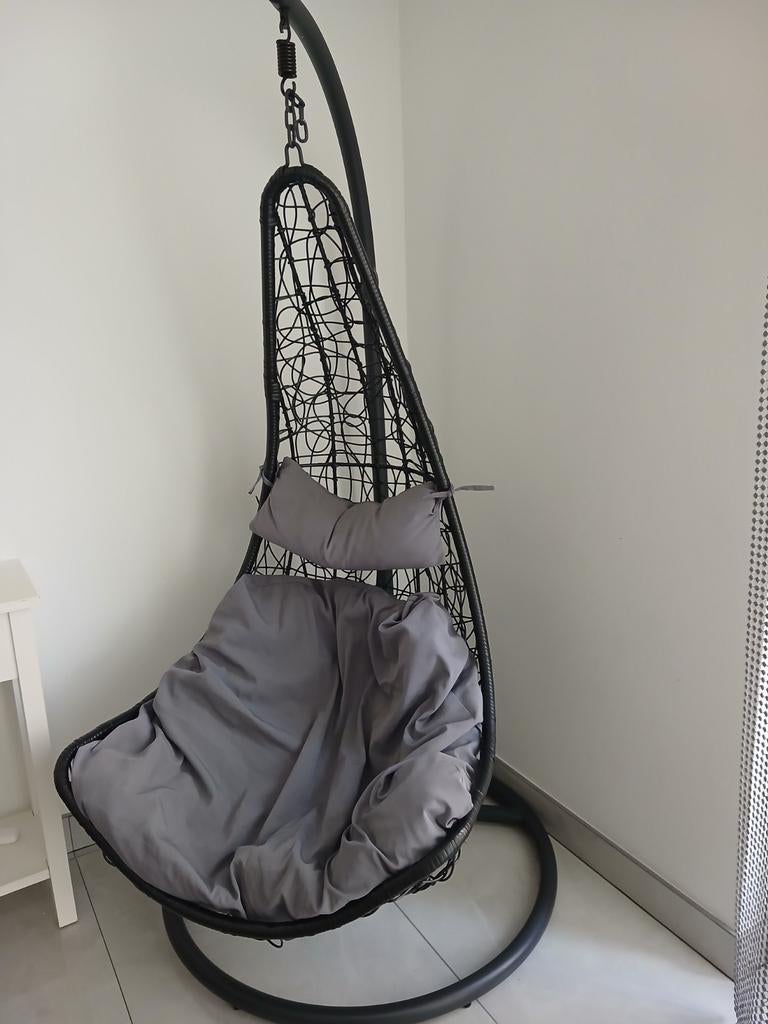 Hangstoel, Huis en Inrichting, Stoelen, Ophalen, Zwart, Eén