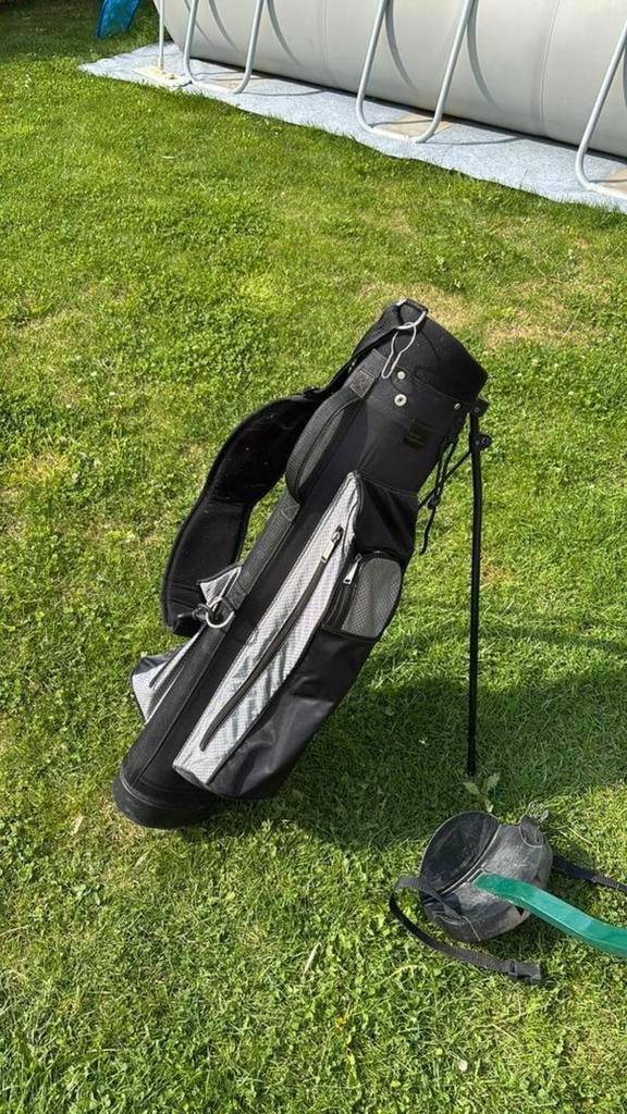 Golftas met karretje, Sport en Fitness, Golf, Ophalen, Gebruikt, Tas
