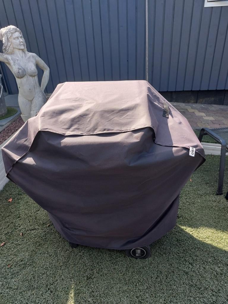 Gasbarbecue met 2 branders en zijtafels, Ophalen, Gebruikt, Onbekend