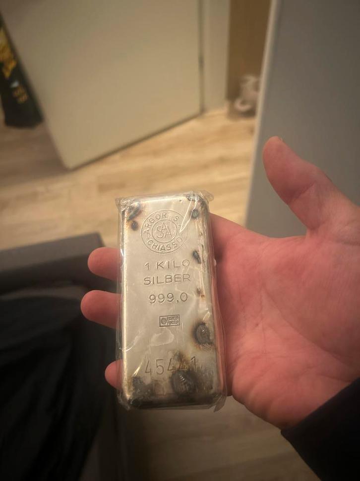 1 kg zilverbaar 999 – Argor (beleggingszilver), Antiek en Kunst, Antiek | Goud en Zilver, Zilver, Ophalen