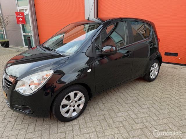 Opel Agila 1.2 Enjoy 107.000 KM NAP AIRCO APK 04-2027, Voorwielaandrijving, 4 cilinders, 965 kg, Zwart