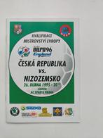 Tsjechië - Nederland EK 96 Officieel programma 26-4-1995, Verzenden, Zo goed als nieuw, Overige binnenlandse clubs, Overige typen