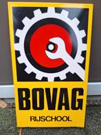 Emaille bord Bovag Rijschool, Ophalen of Verzenden, Gebruikt, Reclamebord