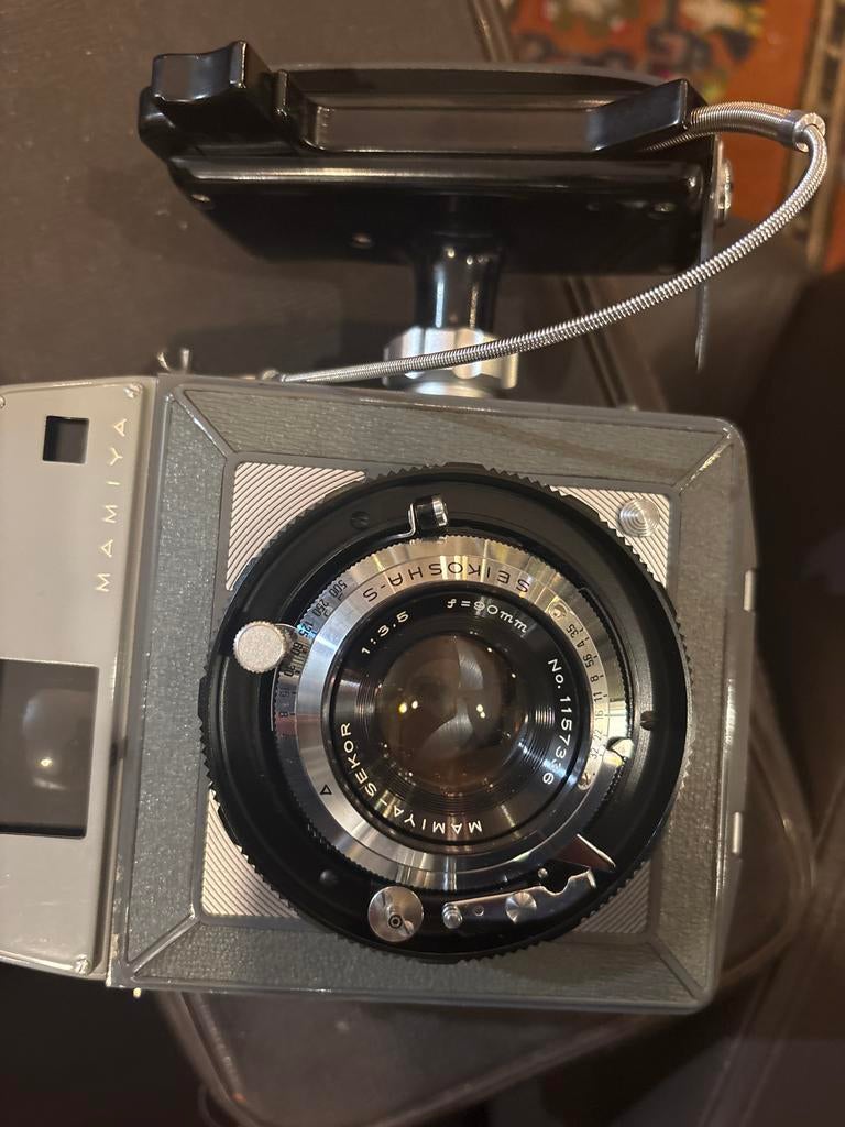 Mamiya Sekor f=90mm 1:3.5 Vintage Camera, Audio, Tv en Foto, Fotocamera's Analoog, Zo goed als nieuw, Spiegelreflex, Overige Merken
