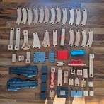 Houten trein rails set en accessoires, Hobby en Vrije tijd, Ophalen of Verzenden, Zo goed als nieuw, Overige merken, Analoog