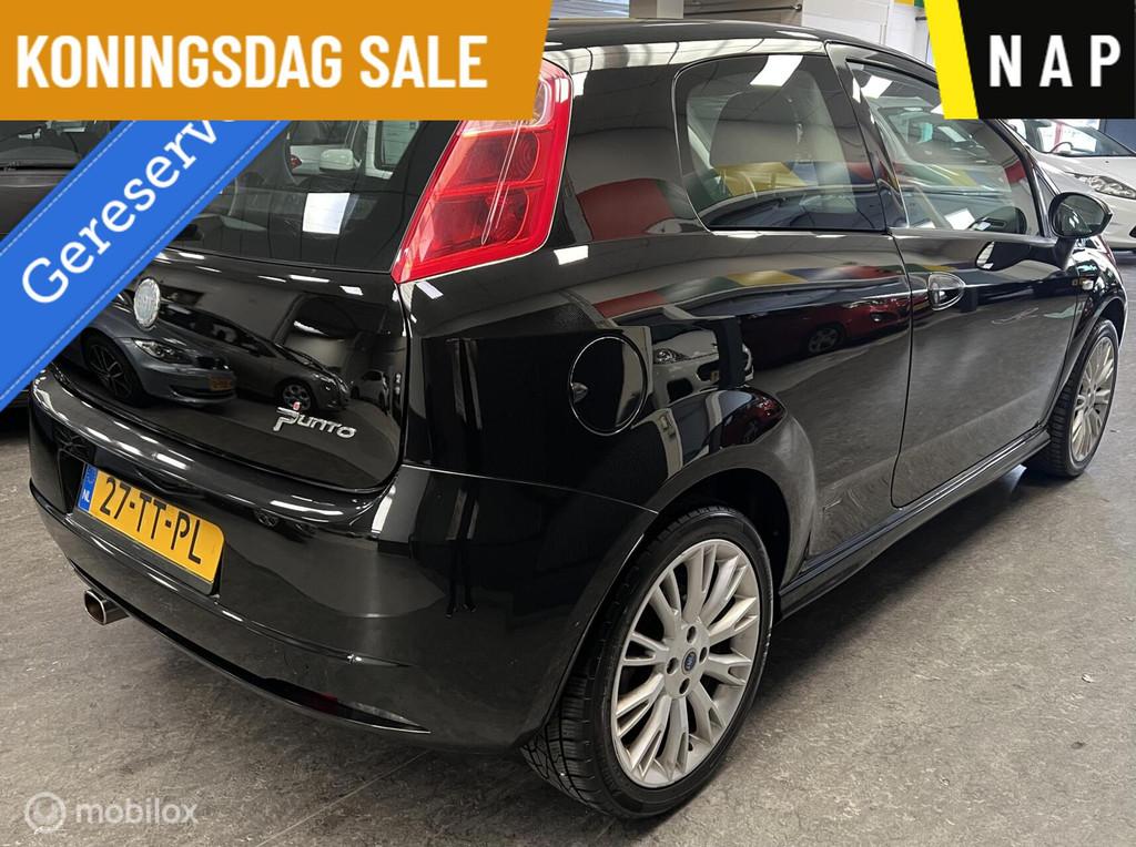 Fiat Grande Punto 1.4-16V Dynamic NAP - Distr vrv. - Airco, Voorwielaandrijving, Stof, Zwart, 400 kg