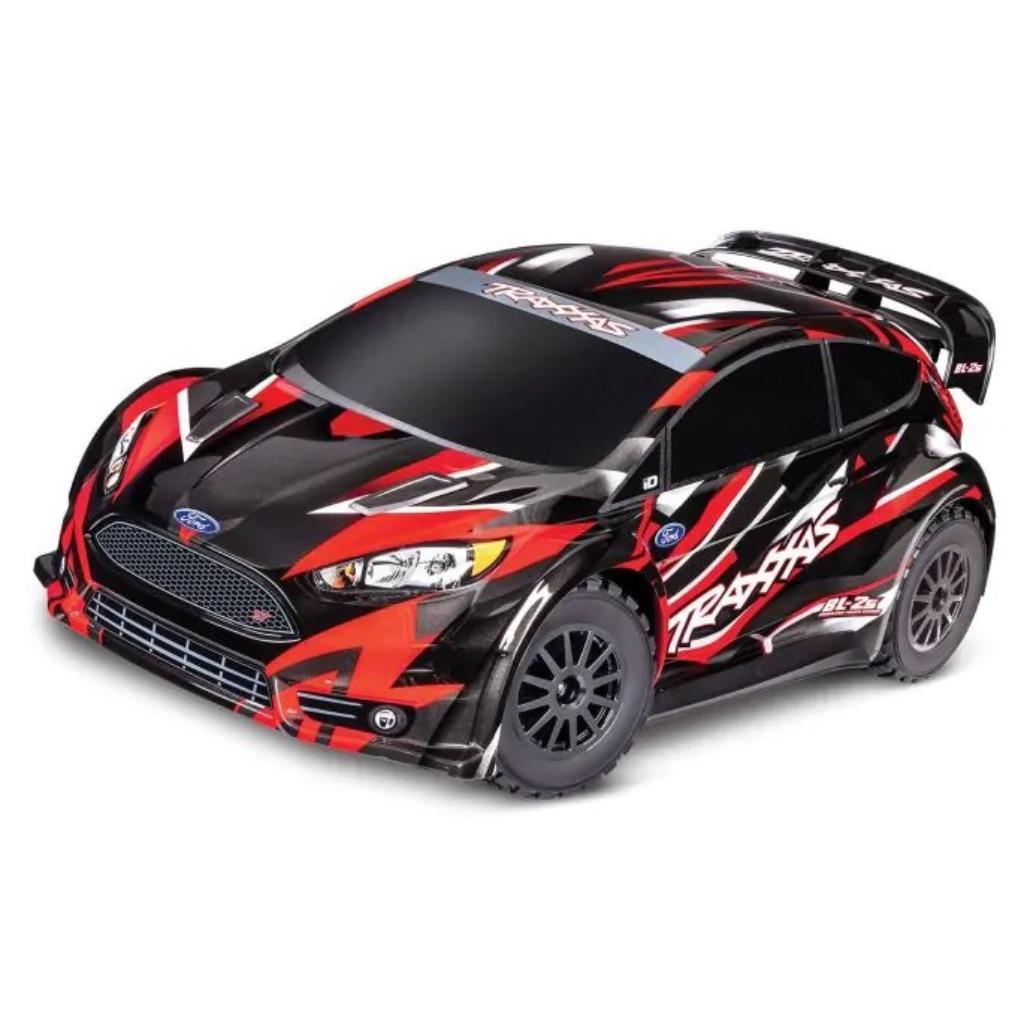 Traxxas Ford Fiesta ST Rally BL-2s - Rood, Hobby en Vrije tijd, Modelbouw | Radiografisch | Auto's, Nieuw, Auto onroad, Elektro