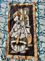 Vintage retro Afrikaanse batik kunst tribal wanddecoratie, Ophalen of Verzenden