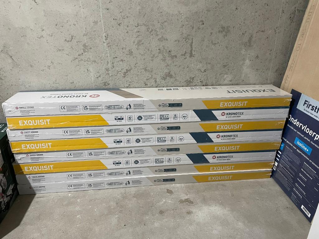 Laminaat + ondervloer 17m2, Ophalen, Zo goed als nieuw