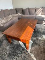 Eikenhout - Salontafel met lades - 80x130x51cm, Huis en Inrichting, Tafels | Salontafels, Ophalen, Gebruikt, 100 tot 150 cm, 50 tot 75 cm