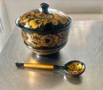 Authentiek Russische lak Khokhloma Suikerpot 14x 20 diameter, Ophalen of Verzenden