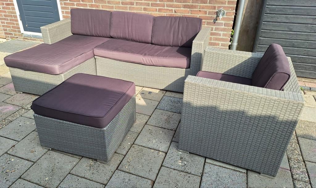 Loungeset Supper Club by Lesli Living, Tuin en Terras, 5 zitplaatsen, Ophalen of Verzenden, Loungeset, Wicker