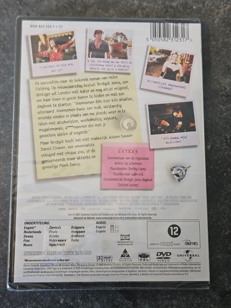 DVD Bridget Jones Diary NIEUW gesealed, Vanaf 12 jaar, Ophalen of Verzenden, Nieuw in verpakking, Romantische komedie