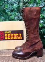 Nieuwe prachtige vintage blokhak laarzen van Sendra maat 38, Bruin, Nieuw, Ophalen of Verzenden, Sendra