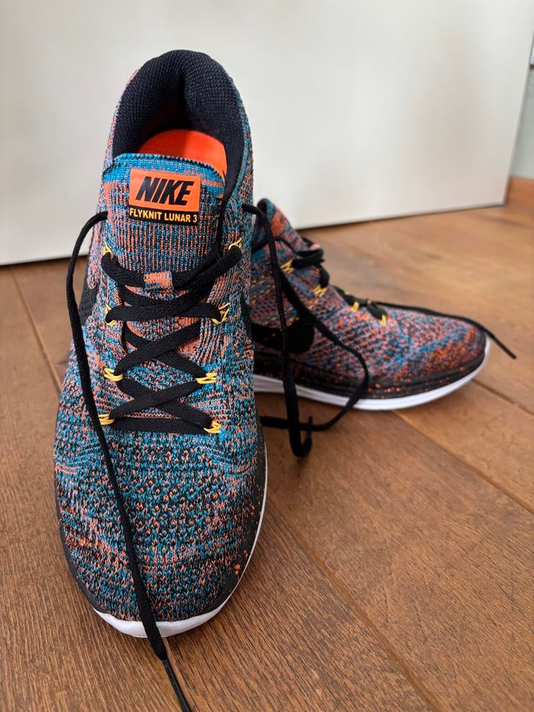 Nike Flyknit Lunar 3 hardloopschoenen US 8 EUR 41, Ophalen of Verzenden, Zo goed als nieuw, Sportschoenen