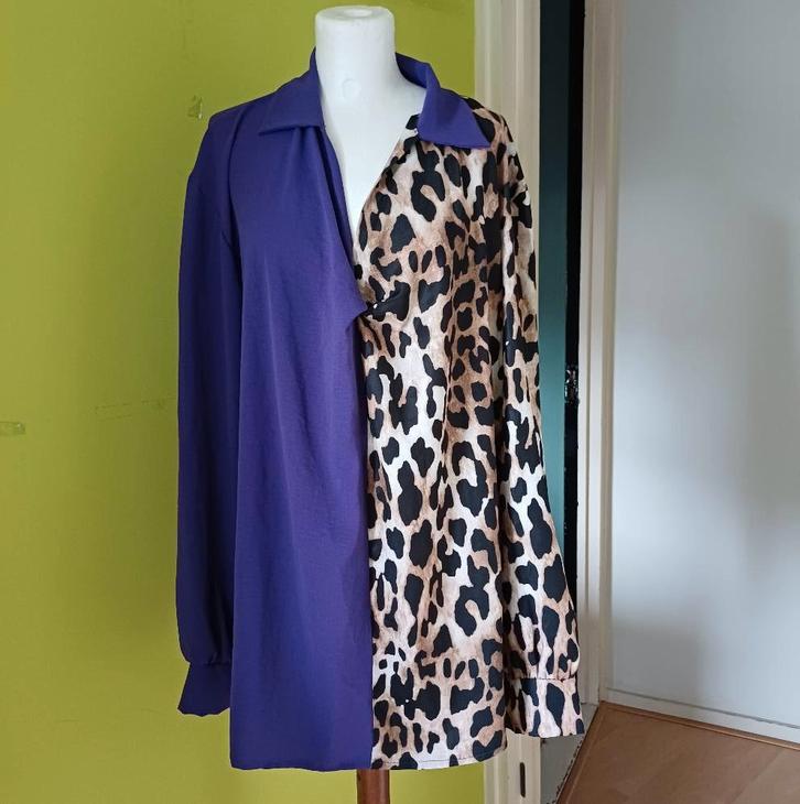 Mooie blouse maat L, Kleding | Dames, Blouses en Tunieken, Zo goed als nieuw, Maat 42/44 (L), Paars, Ophalen of Verzenden