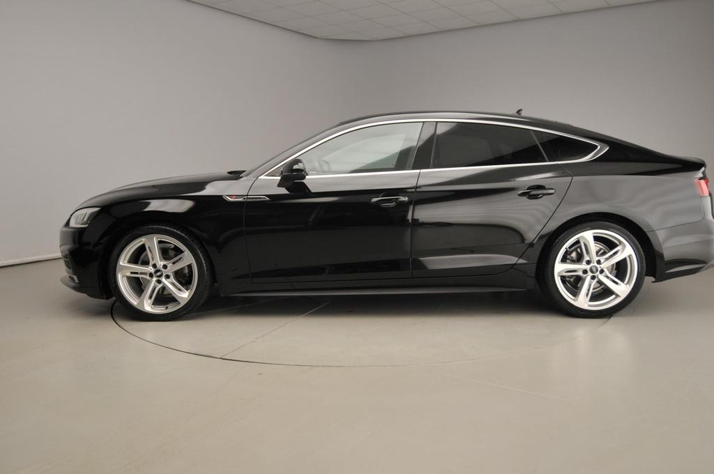 Audi A5 Sportback 2.0 TFSI MHEV Sport S-line Edition | Afgev, Auto's, Gebruikt, 1984 cc, Leder en Stof, Zwart