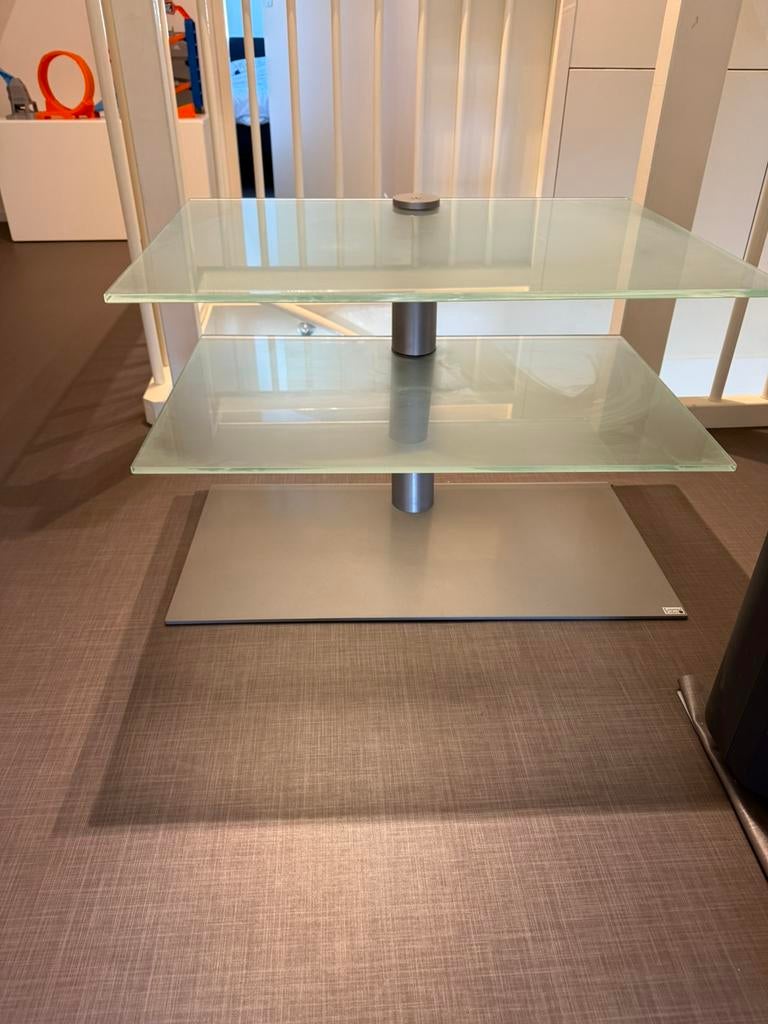 Glazen tv meubel, Ophalen, Zo goed als nieuw