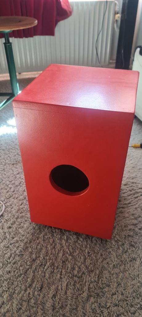 Cajon 44x30x27,5   50cm incl pootjes, Ophalen, Gebruikt, Overige merken