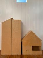Prachtig handgemaakt houten barbiekast/ poppenkast, Ophalen, Gebruikt, Poppenhuis