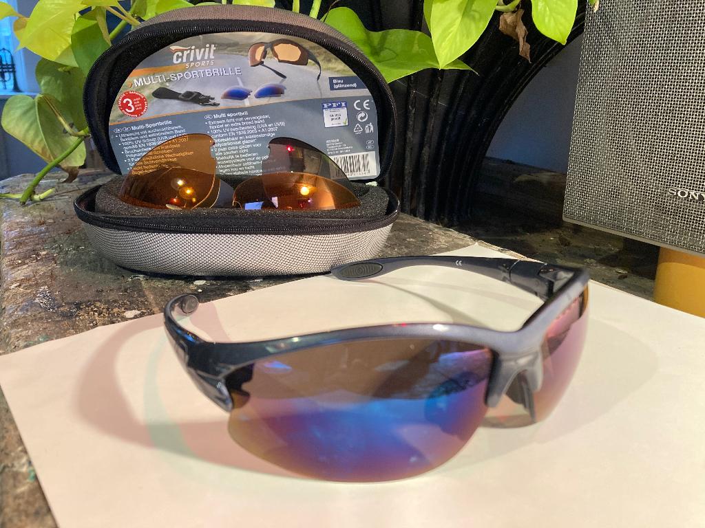 Sport bril met diverse lenzen, Overige merken, Zonnebril, Overige kleuren, Ophalen of Verzenden