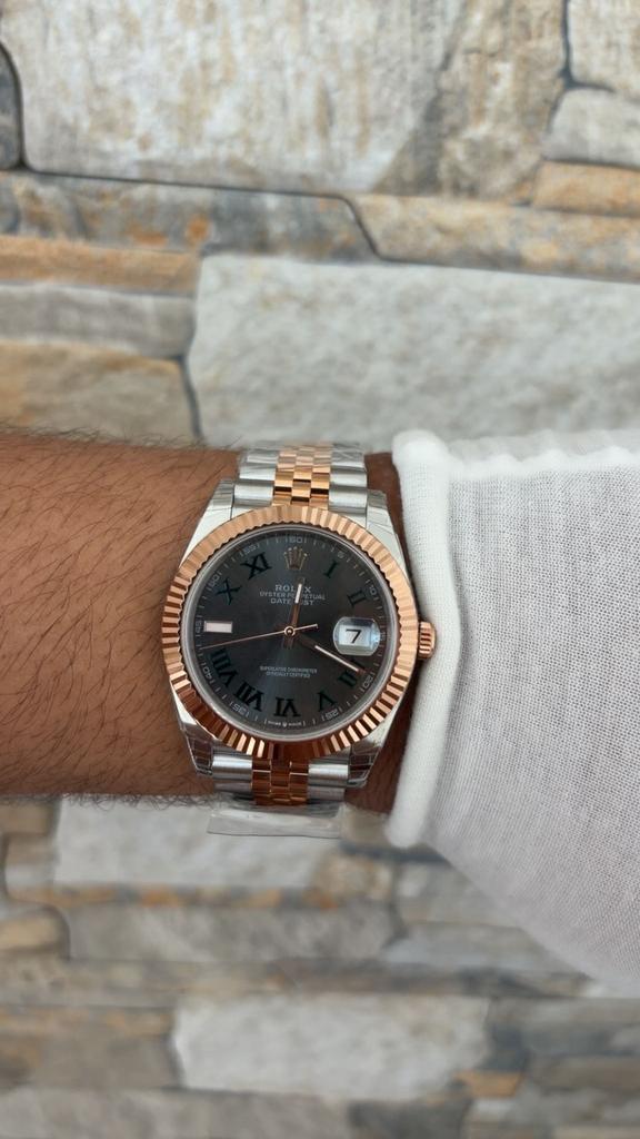 Rolex Wimbledon Rose, Ophalen of Verzenden, Zo goed als nieuw, Staal, Rolex