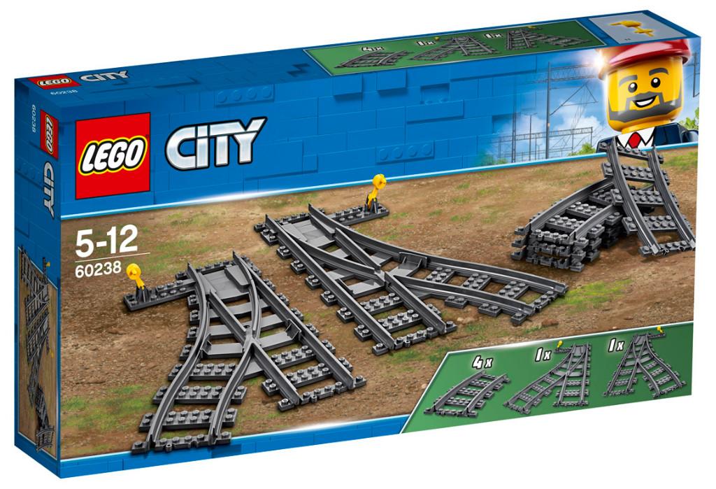 LEGO City 60238 Wissels tbv Trein 8 delig, Kinderen en Baby's, Speelgoed | Duplo en Lego, Ophalen of Verzenden, Nieuw, Complete set