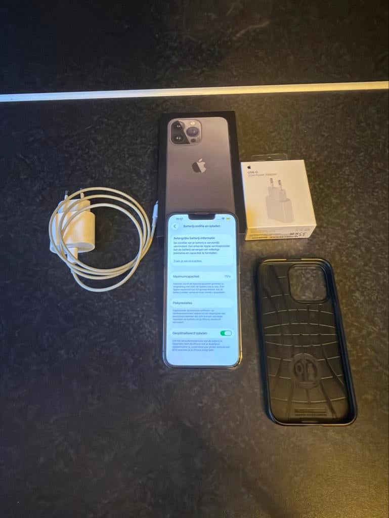 Iphone 13 Pro graphite 128 GB, Telecommunicatie, Mobiele telefoons | Apple iPhone, 75 %, Ophalen of Verzenden, IPhone 13 Pro, Zonder simlock