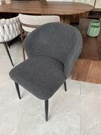 Magazijn leegverkoop eetstoelen teddy boucle stof antraciet, Overige kleuren, Hotelchique teddy boucle stof, Nieuw, Ophalen of Verzenden