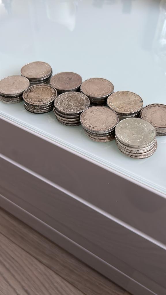 10 gulden zilver juliana, Postzegels en Munten, Munten | Nederland, Koningin Juliana, Setje, Zilver, Ophalen of Verzenden