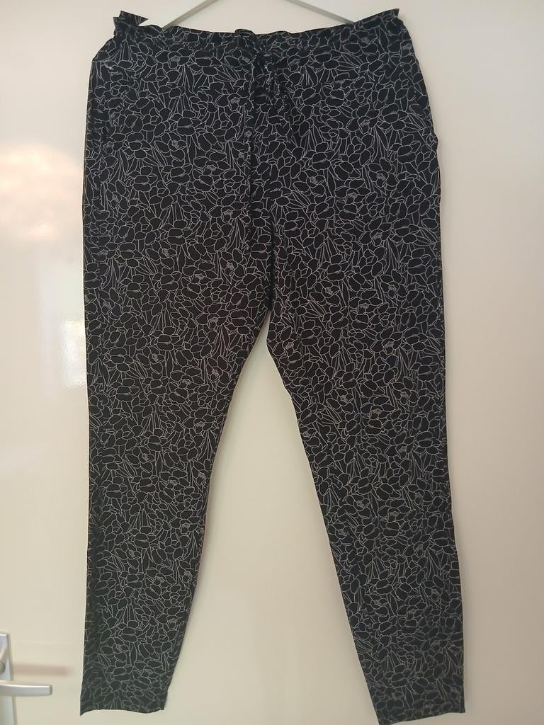 Studio Anneloes broek met bloemenprint, Kleding | Dames, Broeken en Pantalons, Studio Anneloes, Zwart, Maat 42/44 (L), Ophalen of Verzenden