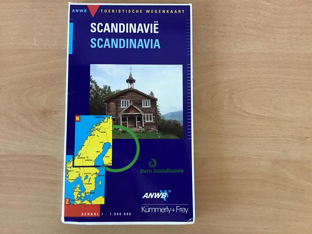 Scandinavië, toeristische landkaart wegenkaart ANWB, Boeken, Reisgidsen, Zo goed als nieuw, Overige typen, Europa, ANWB, Ophalen of Verzenden