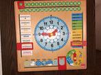 Goula houten kalender en klok, Ophalen of Verzenden, Gebruikt
