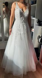 Prachtige Duber Bridal Trouwjurk met glitter en hoepelrok, Trouwjurk, Wit, Zo goed als nieuw, Duber Bridal Fashion
