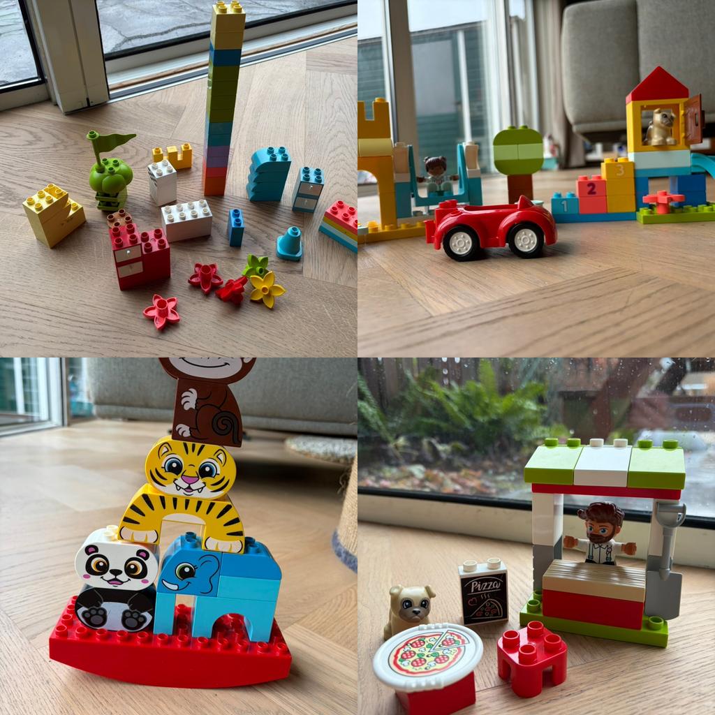 Heel veel duplo: losse blokjes, trein, sets, grondplaten, Ophalen, Duplo