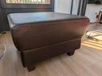 Leren poef, donkerbruin, Ophalen, Gebruikt, Klassiek, traditioneel, Leer