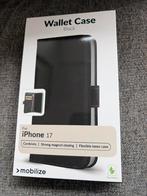Nieuw iPhone 17 Wallet Case Zwart - Mobilize Faux Leather, Ophalen of Verzenden, Nieuw, Hoesje of Tasje