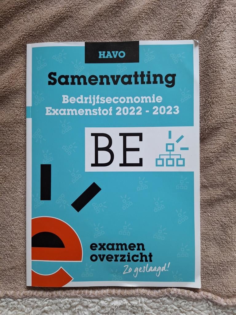 Samenvatting Bedrijfseconomie Examenstof 2022-2023 HAVO, Ophalen of Verzenden