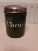 oude groene emaille voorraadbus, Ophalen of Verzenden