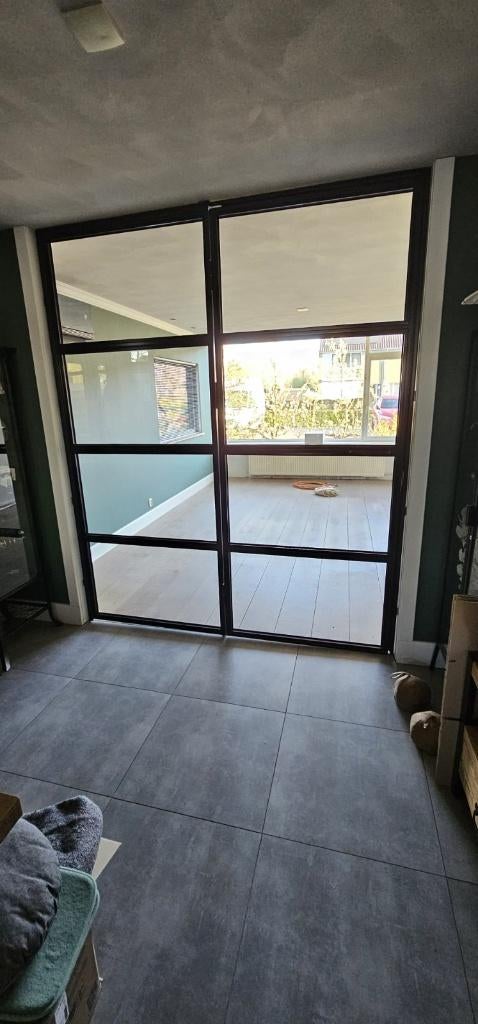 Stalen deuren/harmonica met frame, Ophalen, Gebruikt, Binnendeur, Glas