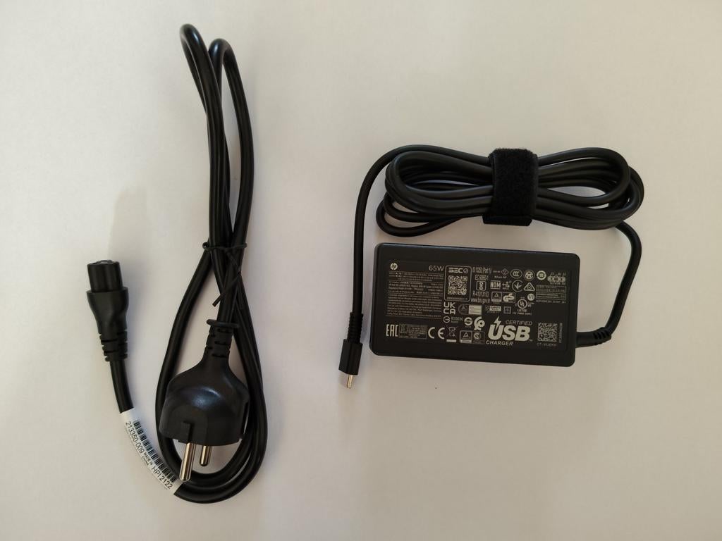 HP 65W USB-C Oplader - Origineel NIEUW, Computers en Software, Laptop-opladers, Ophalen of Verzenden, Zo goed als nieuw, HP