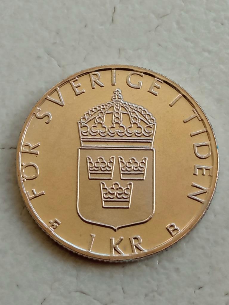 Zweden 1 kroon 2000., Ophalen of Verzenden, Overige landen, Losse munt