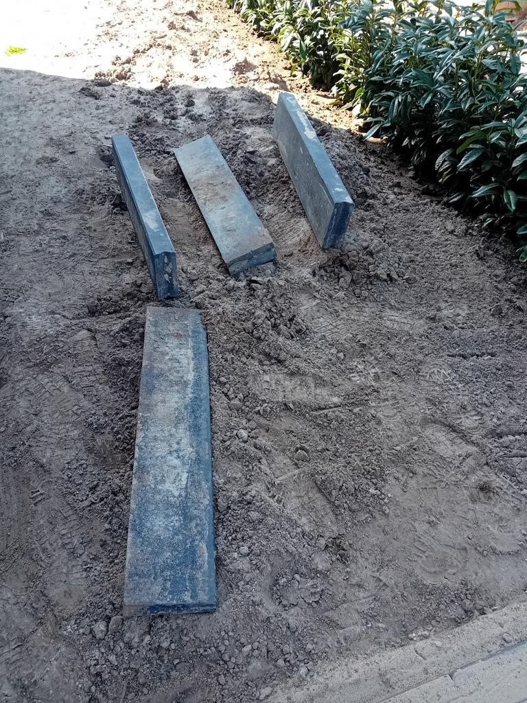 Opsluitband 4 stuks, Tuin en Terras, Tegels en Klinkers, Ophalen, Beton, Minder dan 5 m², Overige typen