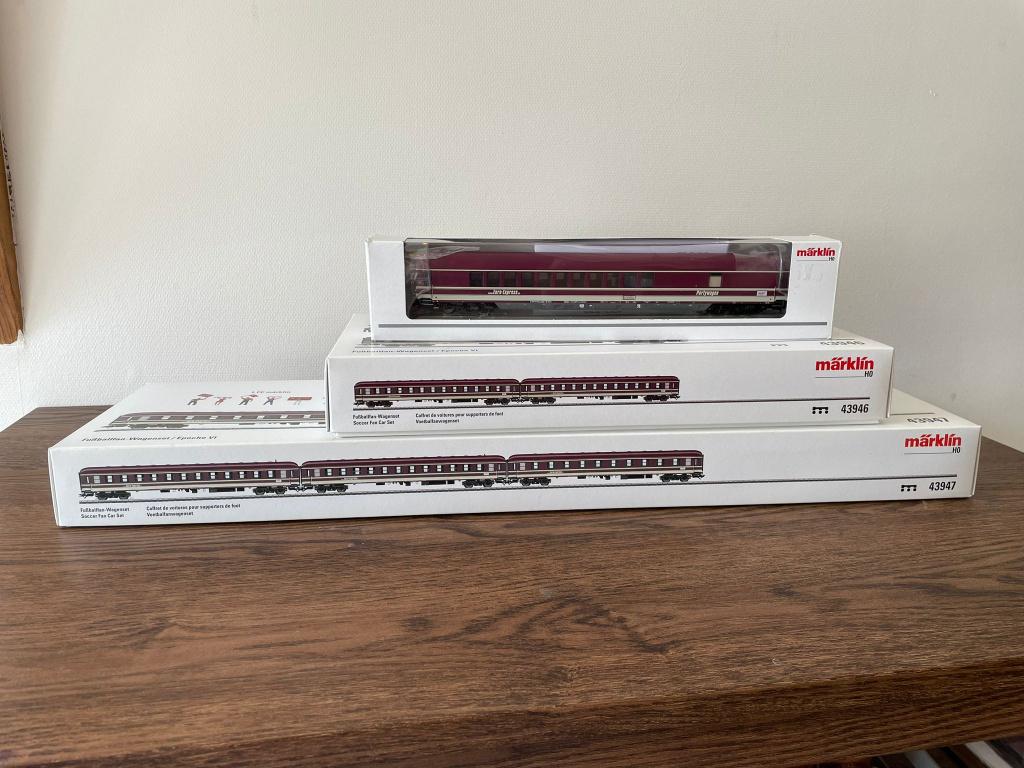 Marklin Euro-Express rijtuigen, Wisselstroom, Ophalen of Verzenden, Märklin, Nieuw