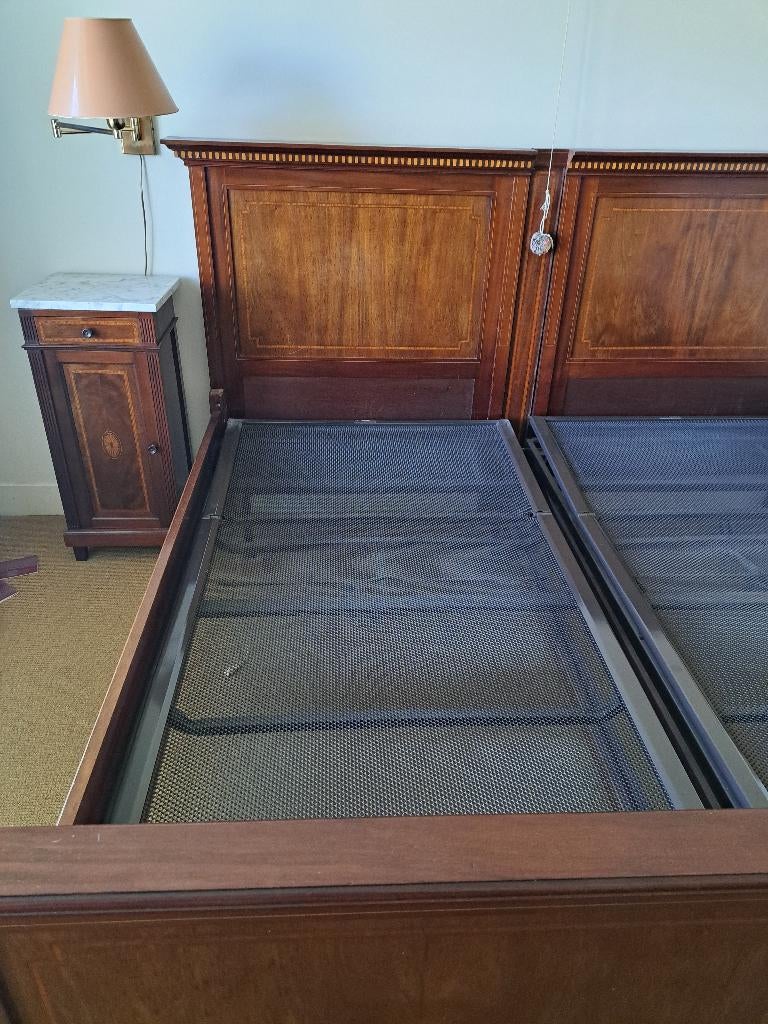 Bed, Huis en Inrichting, Slaapkamer | Bedden, Ophalen, Bruin, Tweepersoons, Overige maten